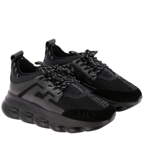 versace black tennis shoes|versace tennis shoes for men.